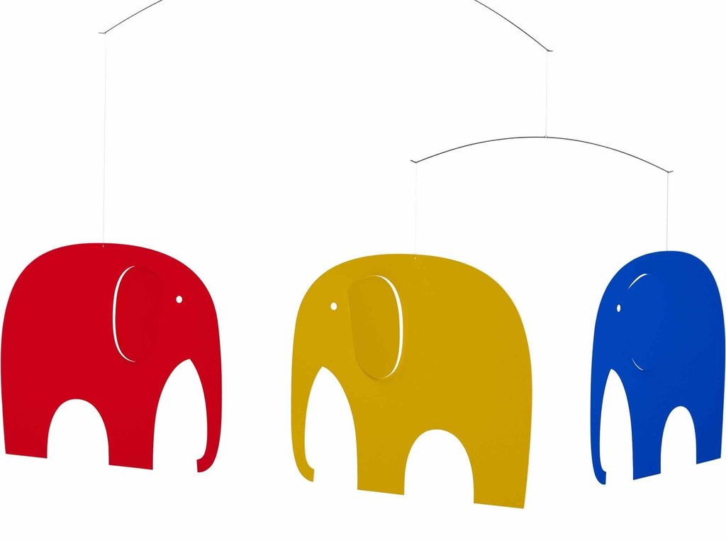 Flensted Mobiles Elefanten Treffen Folie 35x63 cm Produktbild 