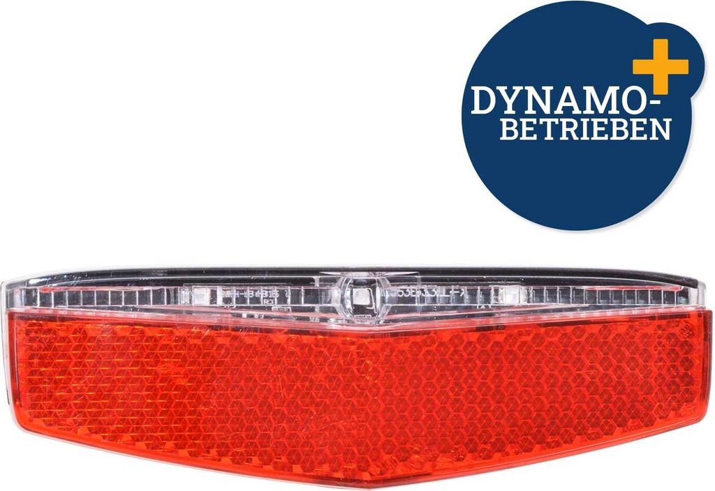 Filmer 40065 LED-Rücklicht Standlichtfuntion Nabendynamo schwarz-rot 80/50mm