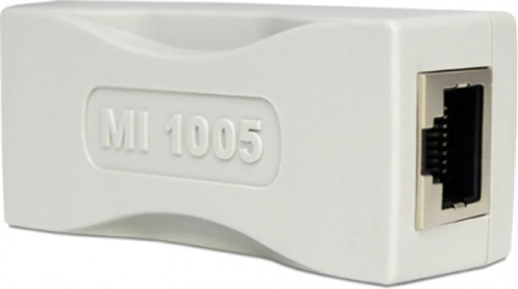 Isolateur réseau MI 1005 MED avec protection 5kV pour câble RJ45 gris
