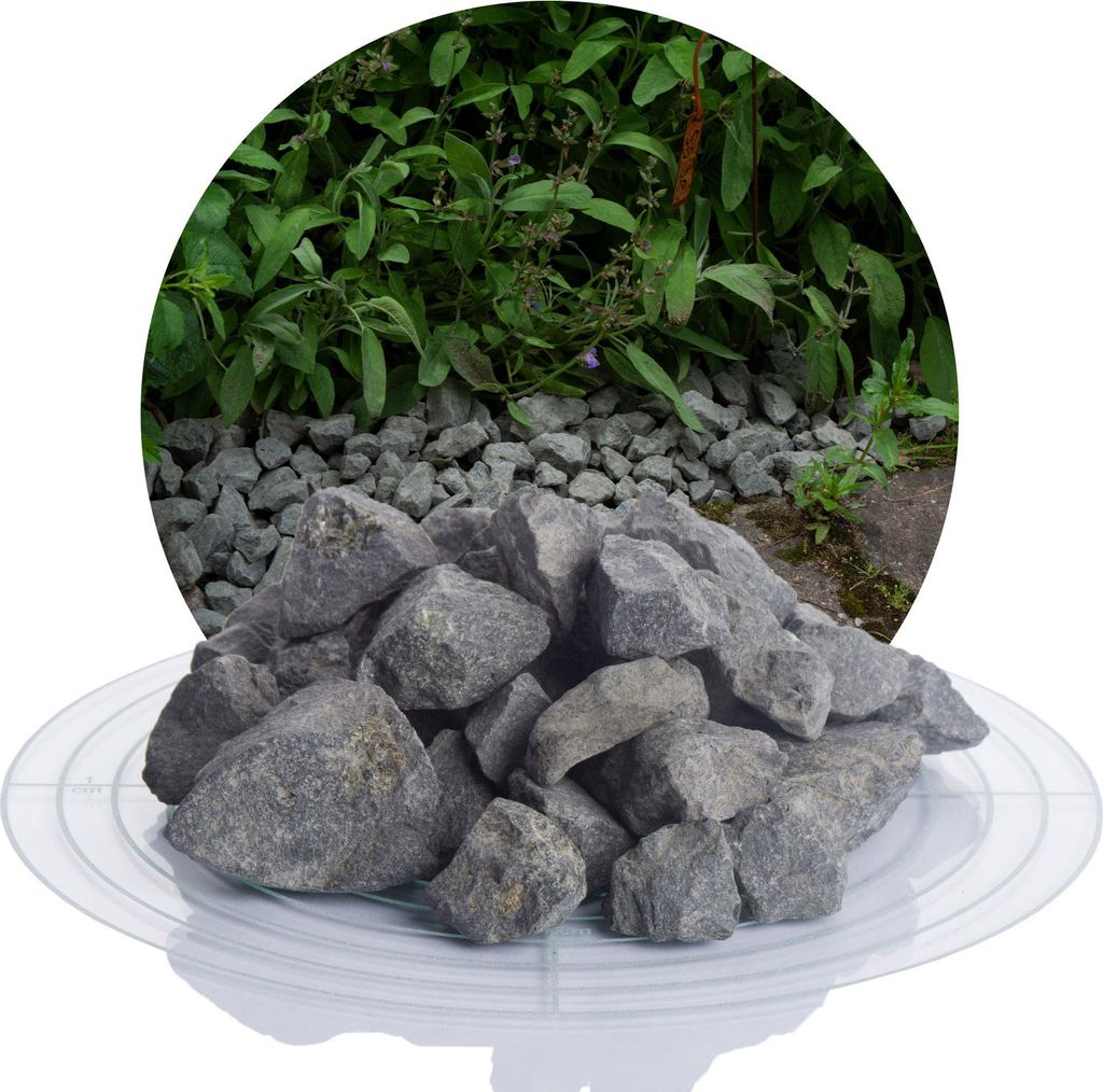 Schicker Mineral-Basalt Ziersplitt anthrazit 25 kg-16-32mm Produktbild 