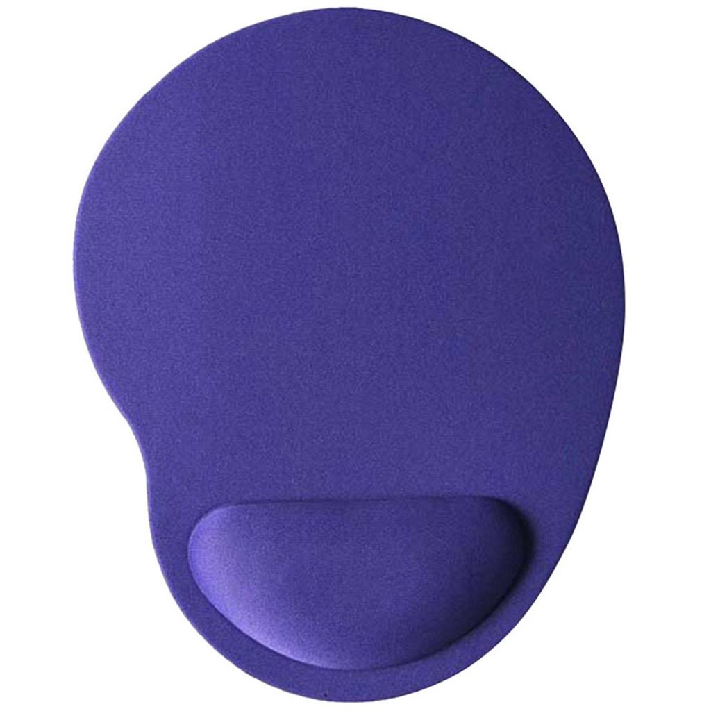 Home Office Anti-Schlupf-Komfort Solid Color Game Mouse Pad Matte mit Handgelenksunterstützung-Lila