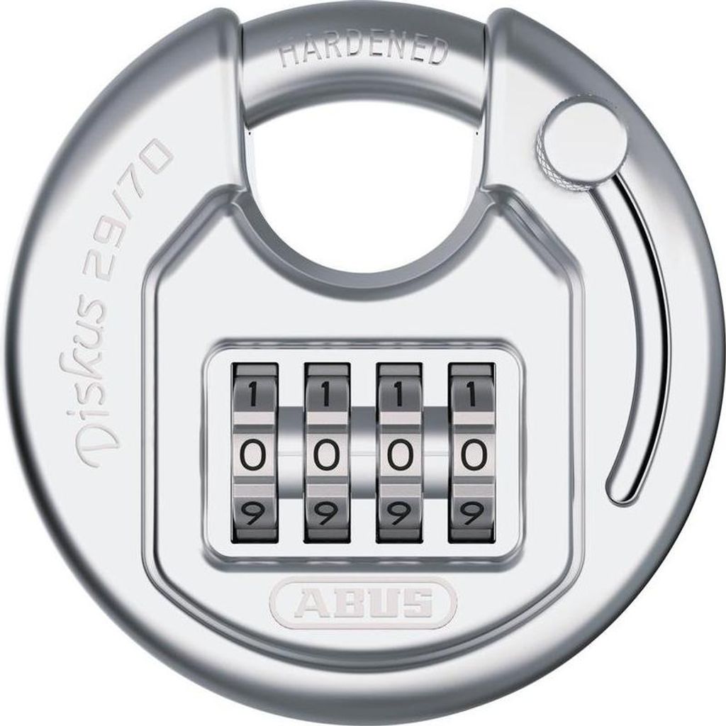ABUS Vorhängeschloss Combo 29/70, 4-stelliger Zahlencode, Produktbild 