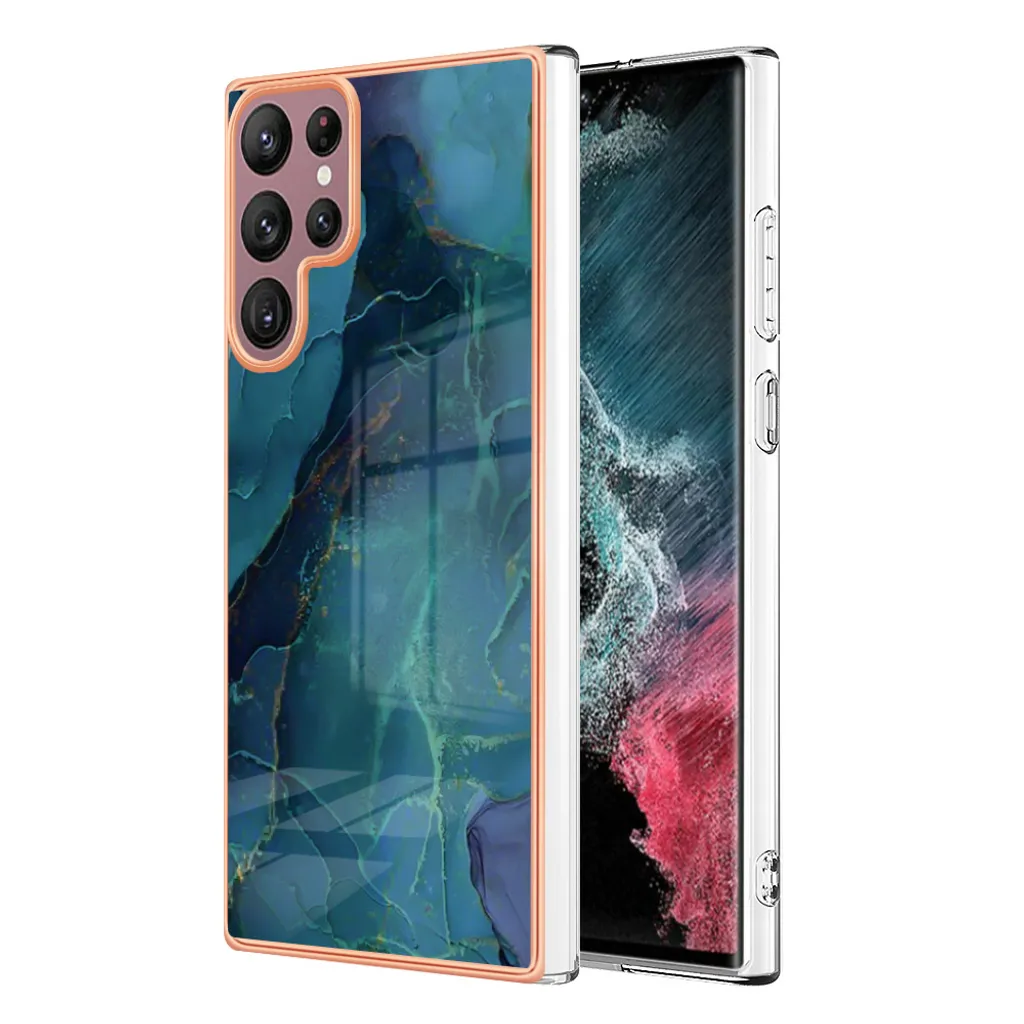 Custodia Protettiva S23 Ultra per Famiglie - Silicone TPU Verde