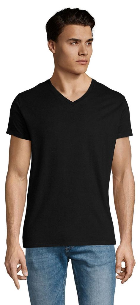 SOLS - "Imperial" T-Shirt V-Ausschnitt für Herren LT1795 (M) (Schwarz)