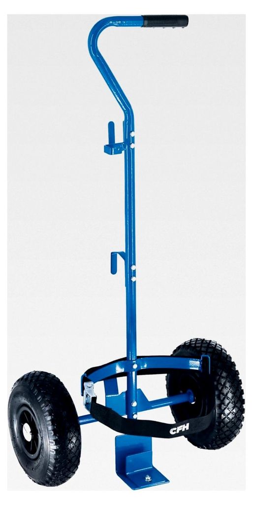 Gas-Trolley GT 89 - Wagen für 5 kg und 11 kg Gasflaschen, max. Traglast 25 kg, mit Halterungen für Abflammgeräte, ergonomischer Griff