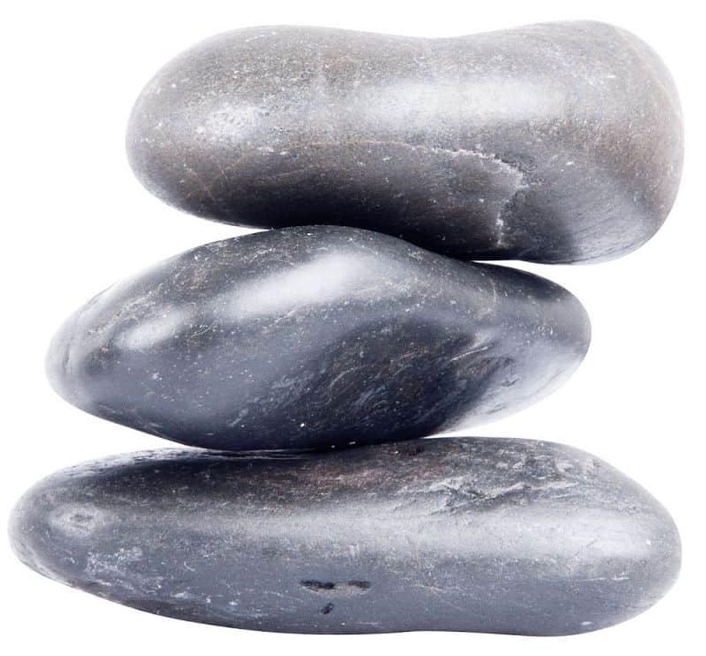 Lávové kameny Insportline River Stone 10-12 cm - 3 ks