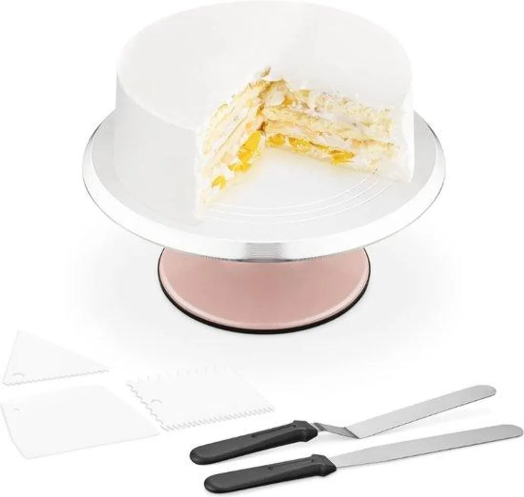 Plateau de présentation 30 cm rose idéal pour buffets et fêtes d'enfants