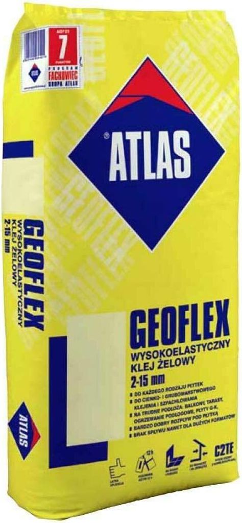 ATLAS Flex Fliesenkleber Hochelastischer Gel- Klebemörtel C2TE- ATLAS GEOFLEX 25 Kg