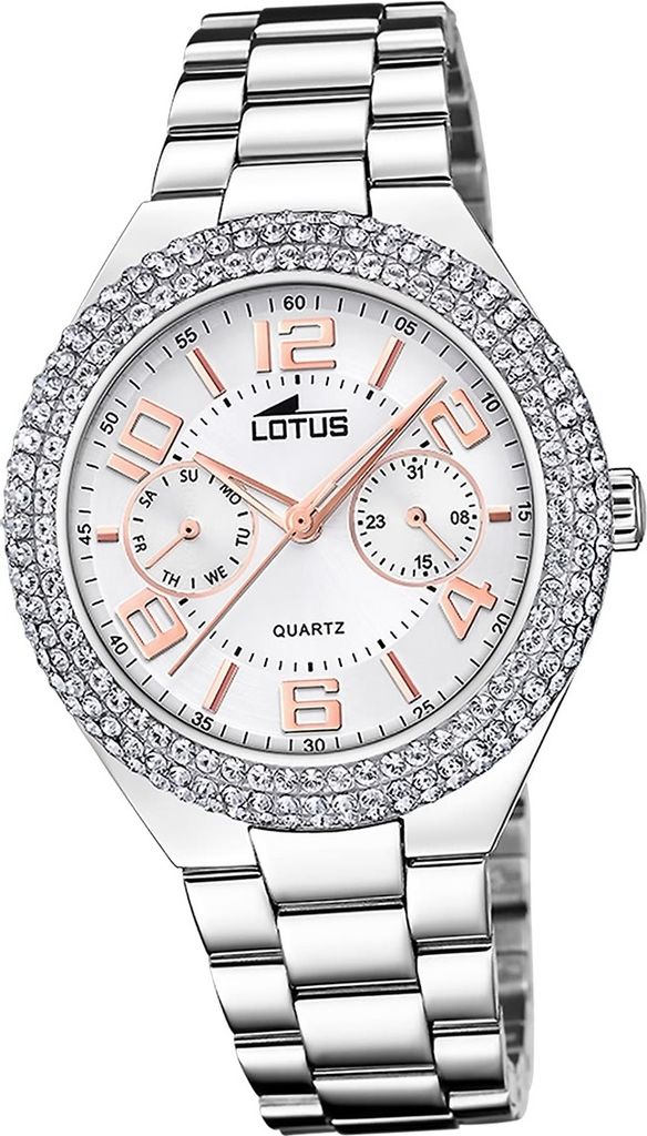 Lotus Edelstahl Damen Uhr Armbanduhr silber Elegant Classic D2UL18918/1