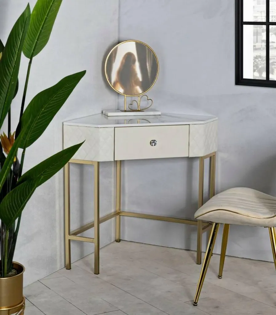 Console Viscardo Blanche Haute Résistance 20kg - Format 85x60x77 cm
