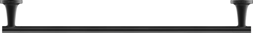 Grand Porte-serviette Mural 60cm Duravit Starck T en Acier Chromé Brillant