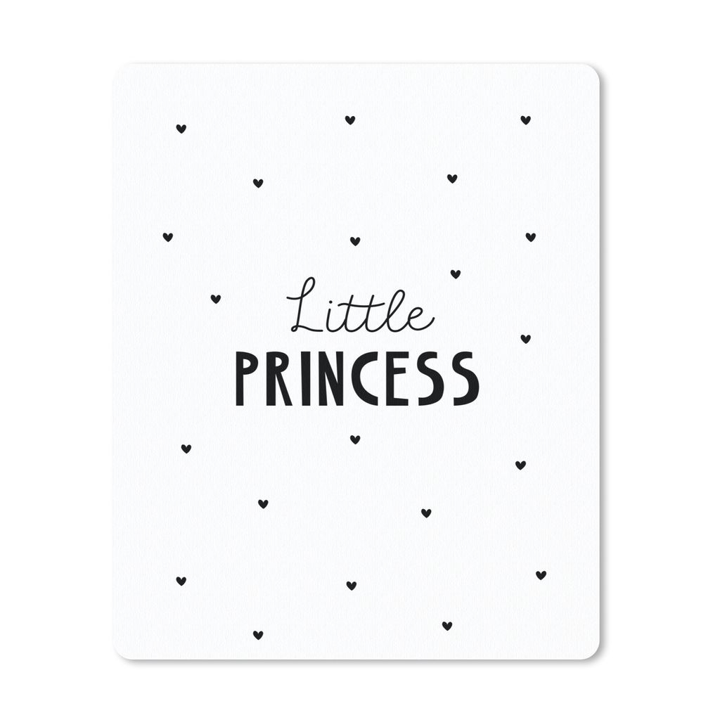 MuchoWow Mauspad Mousepad Sprichwörter - Kleine Prinzessin - Mädchen - Prinzessin - Zitate 30x40 cm - Mousepads - Maus Mat - Pad - Mausunterlag...
