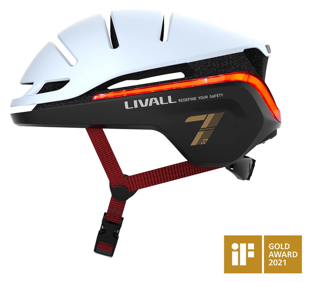 LIVALL EVO21 Smart Fahrradhelm, mit LED-Rücklicht, Größe L Produktbild 