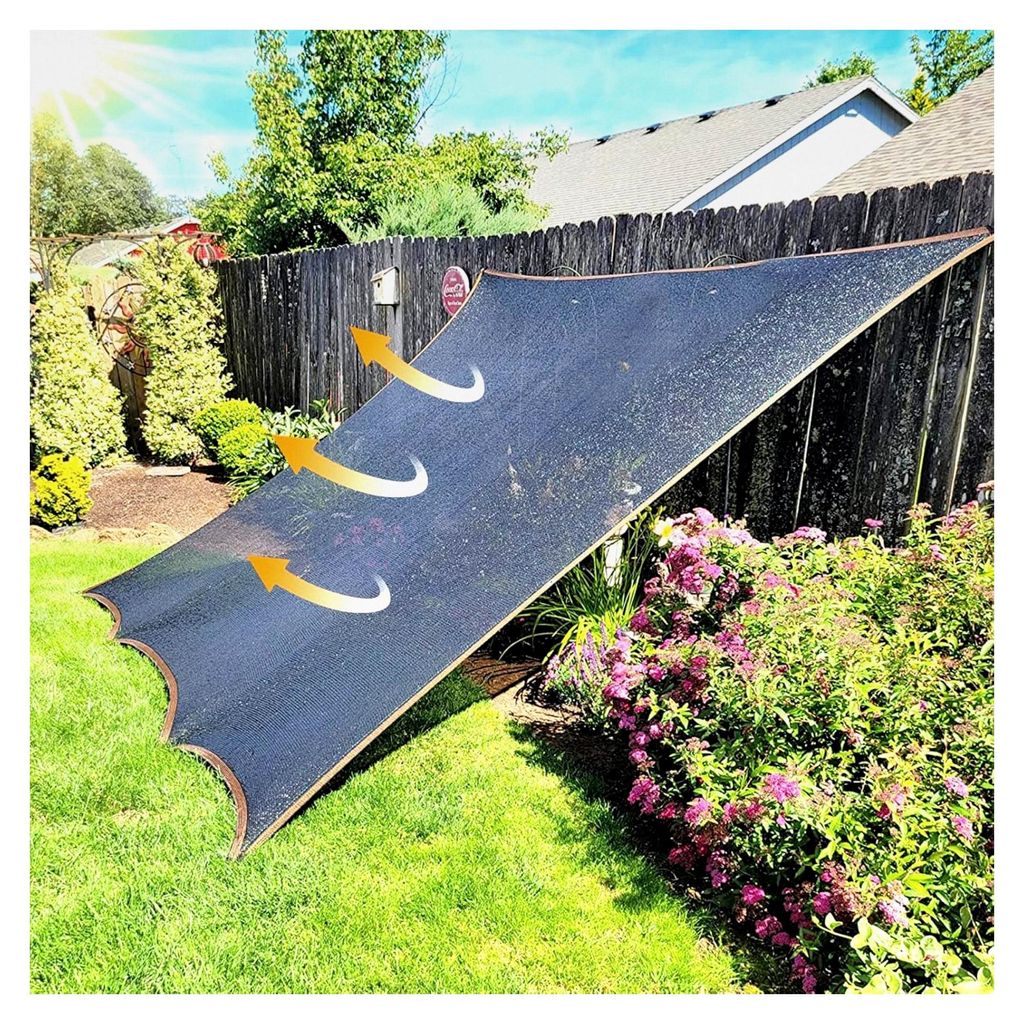 Schattierungsnetz mit Ösen, 50% UV-Schutz, Windschutznetz für Gewächshäuser, wiederverwendbares Sonnennetz für Garten, Pergola und Balkon