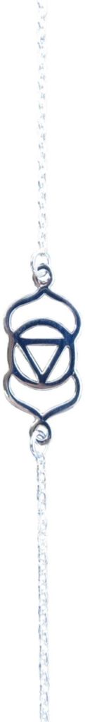 Armband "Ajna Chakra" 1,4cm Silber 925 mit 20cm Silberkette