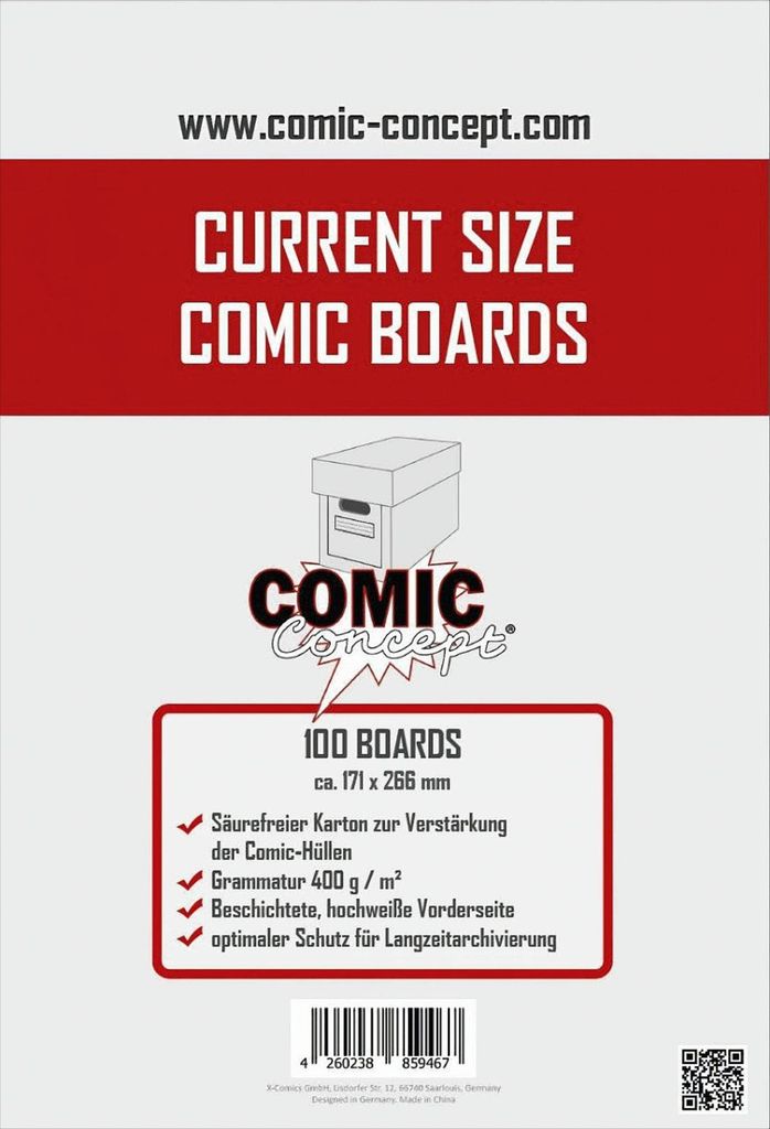 Comic Concept Comic Backing Boards Current Size (100 St.) Produktbild 