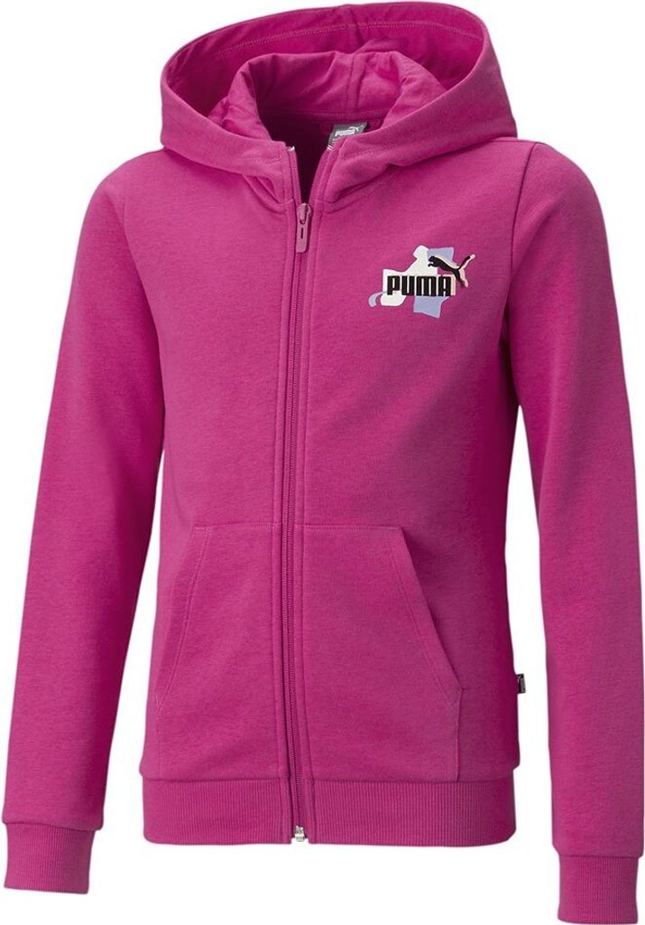 Puma Ess+ Street Art Full Sweatshirt Rosa 4-5 Years Junge Rosa 4-5 Years