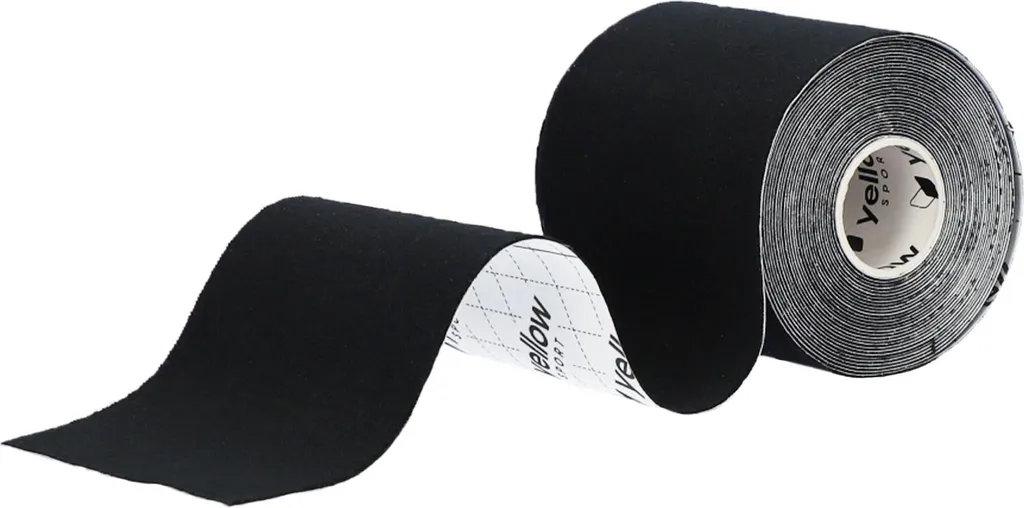 Nastro Neuromuscolare yellowTAPE 7,5cm x 5m Nero | Qualità Medicale