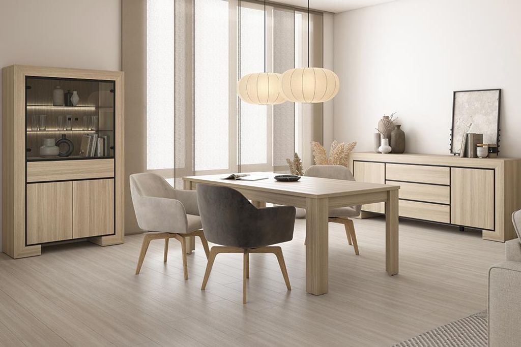 Esszimmer-Tisch 190x100 cm in Eiche - CERIALE-83