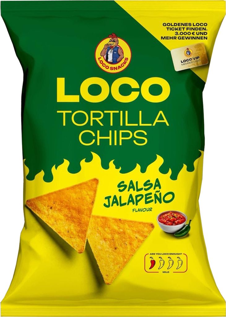 LOCO Tortilla Chips Salsa Jalapeno 100g Produktbild 