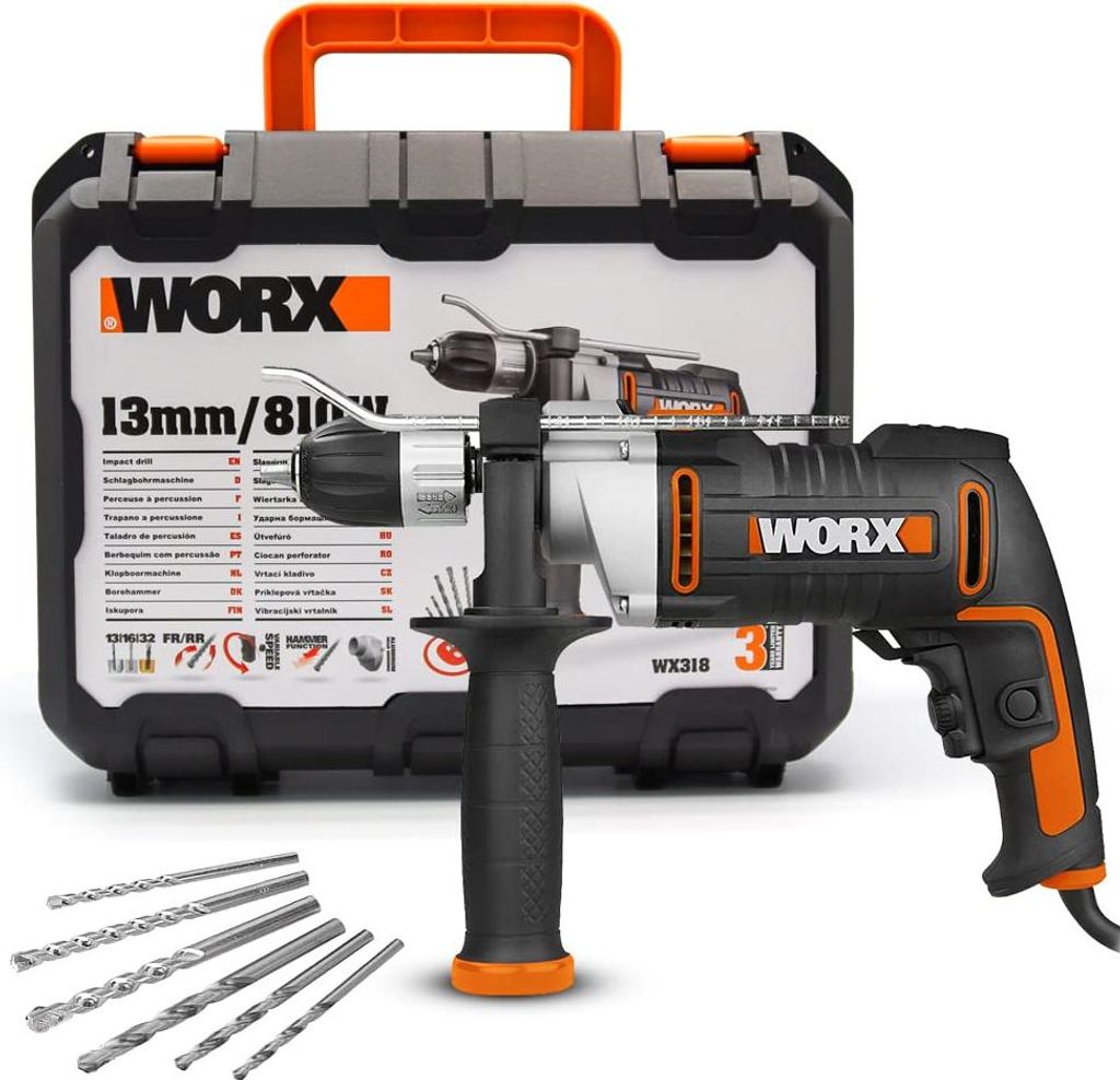 Trapano a percussione Worx WX318, 810 W Immagine del prodotto 