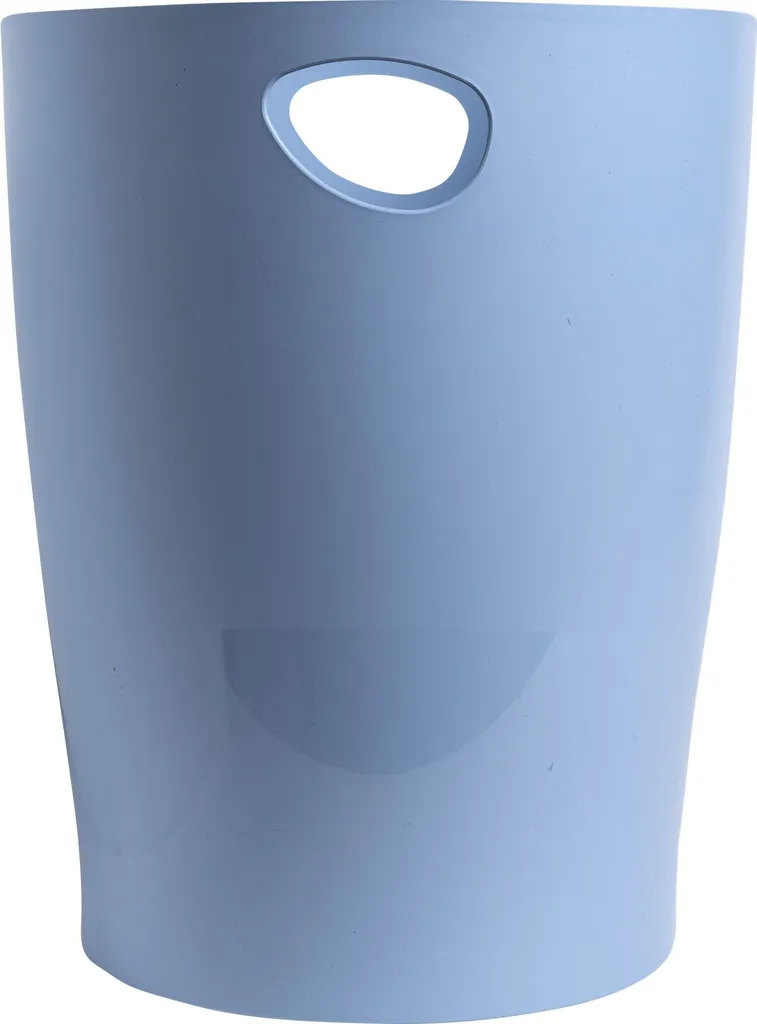 Corbeille bureau bleu clair 15L Exacompta BEE BLUE - Pour tri papier
