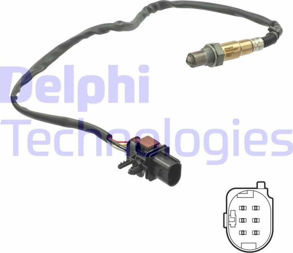 DELPHI ES21171-12B1 Lambdasonde OE 1886204 kompatibel mit Transit, Tourneo, Focus, C-Max