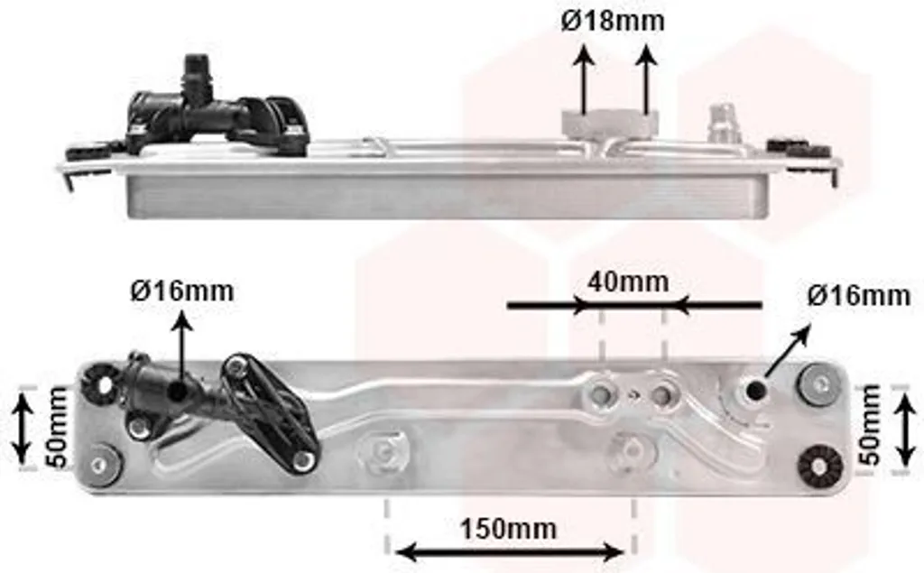 Refroidisseur d'huile VAN WEZEL 06003573 pour BMW X5 E70 et X6 E71