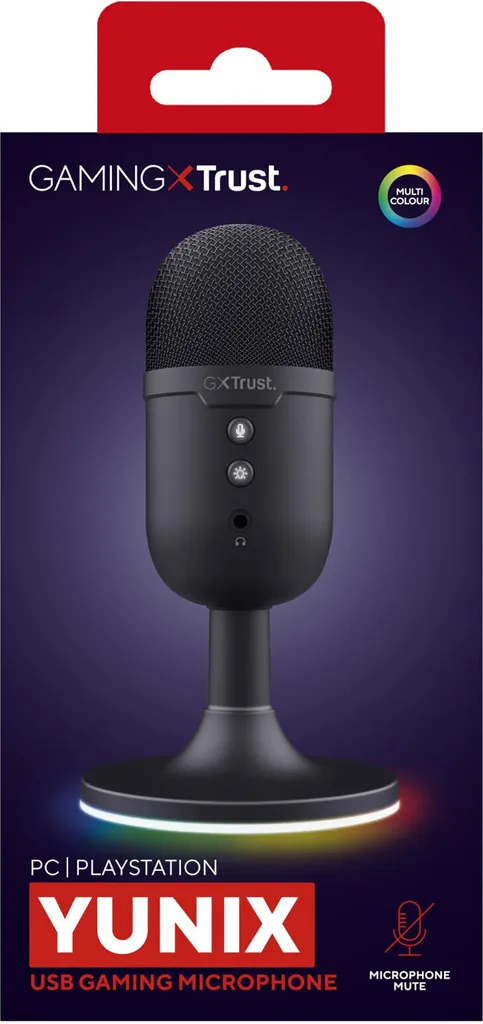 Microphone USB à condensateur GXT 234P Yunix noir pour PC et consoles