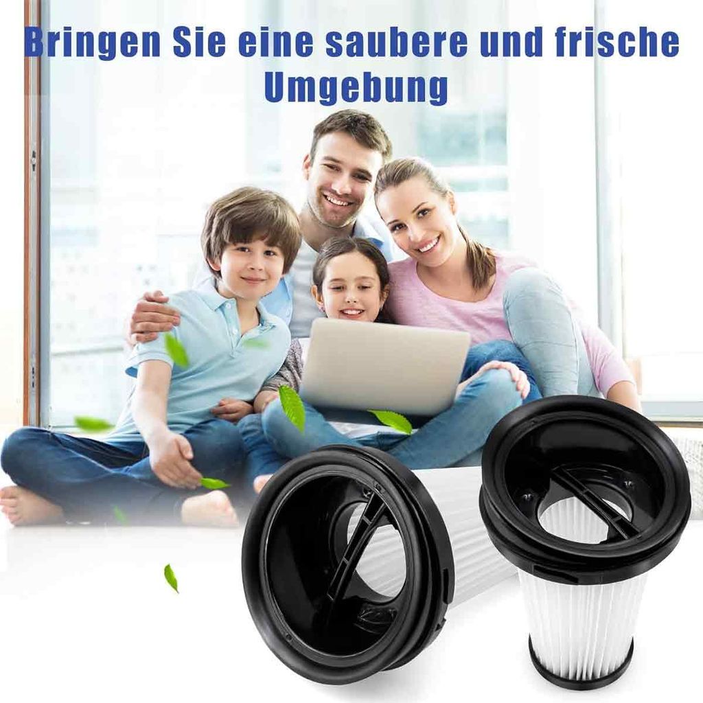 Ersatz-HEPA-Filter für Grundig Staubsauger VCH9629, VCH9630, VCH9631, VCH9632, VCH9832, VCH9829, Handstaubsauger – 4er-Pack
