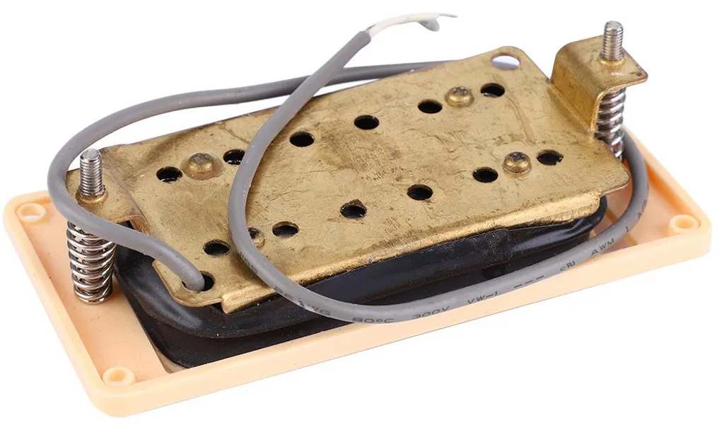 Micro Guitare Électrique GMC02 - Micro de Chevalet Jaune et Noir Style - 9