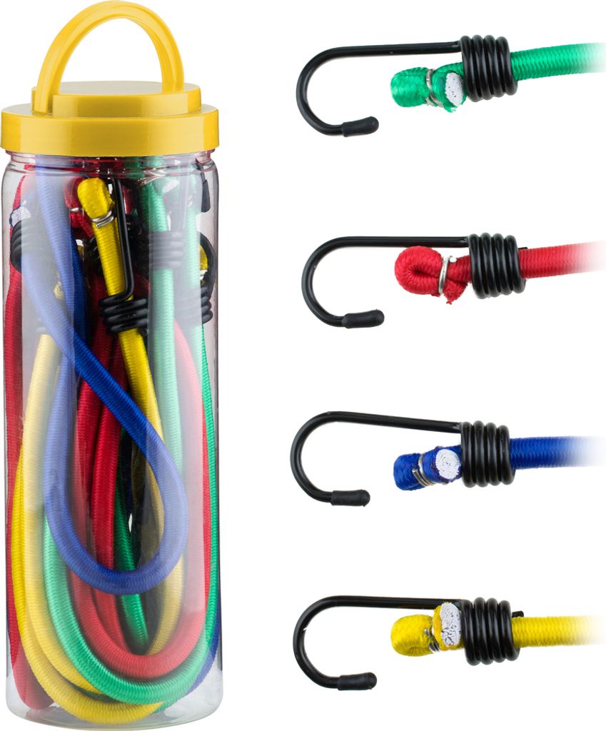 Set 8 cinghie elastiche, Fieldmann, Gomma, Multicolore Immagine del prodotto 