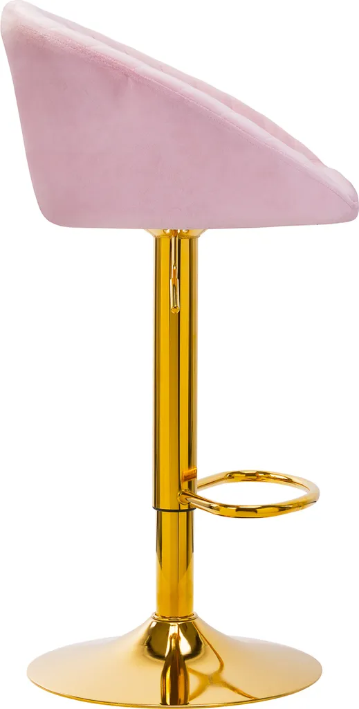 4Rico Bar Hocker Qs-B16G Rosa Velluto - 3