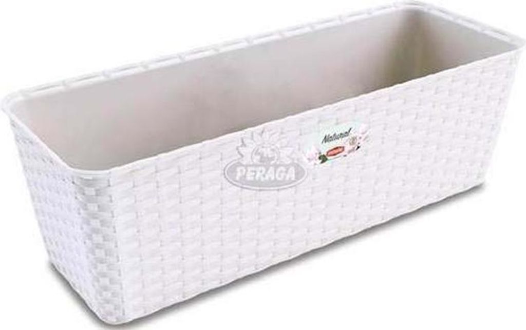 NATURAL selbstbewässernde Kunststoffbox 50x18x16cm Produktbild 