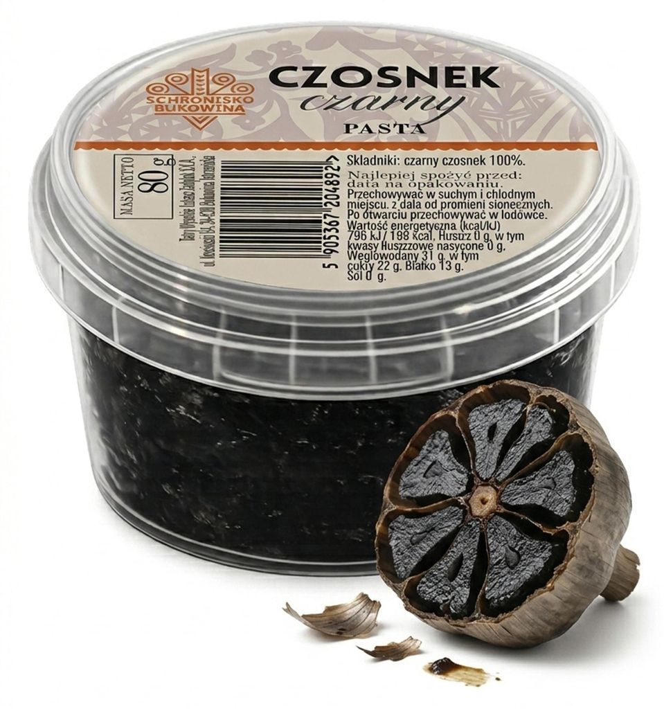 Pâte d'ail noir, 100% naturelle - 80 g Image du produit 