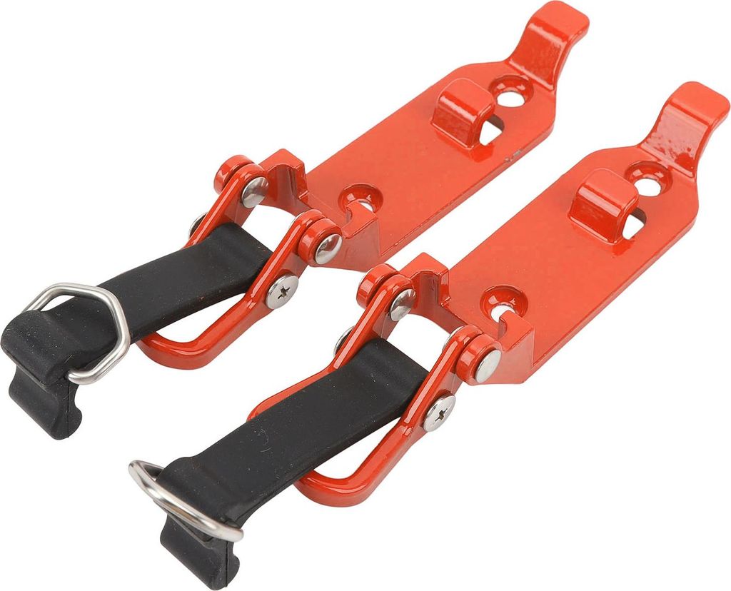 2 Stcs Dachregalschaufelhalter Hochleistungsmetall Gummi -Klemm -Montage -Kit fr Autowagen Garage Orange