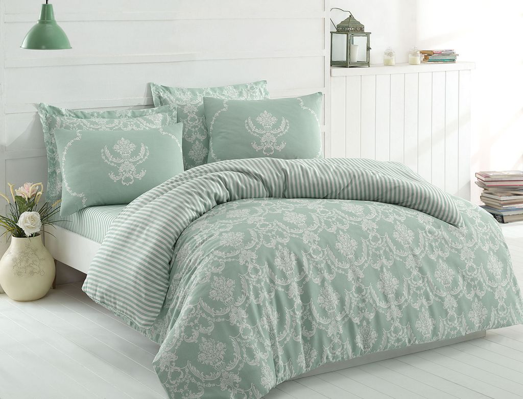 L'Essentiel Linge de Maison, Begonvilla- EPJ6851, Wassergrün, Bettdecken, 65% Baumwolle / 35% Polyester