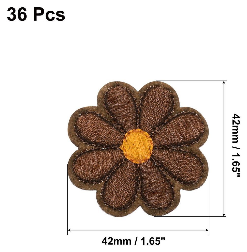 36 Stš¹ck Blume Patches zum Aufbš¹geln, Florale Bestickte Aufn?her zum Aufbš¹geln, Flicken zum Aufbš¹geln fš¹r Hut Jeans Kleidung Rucks?c...