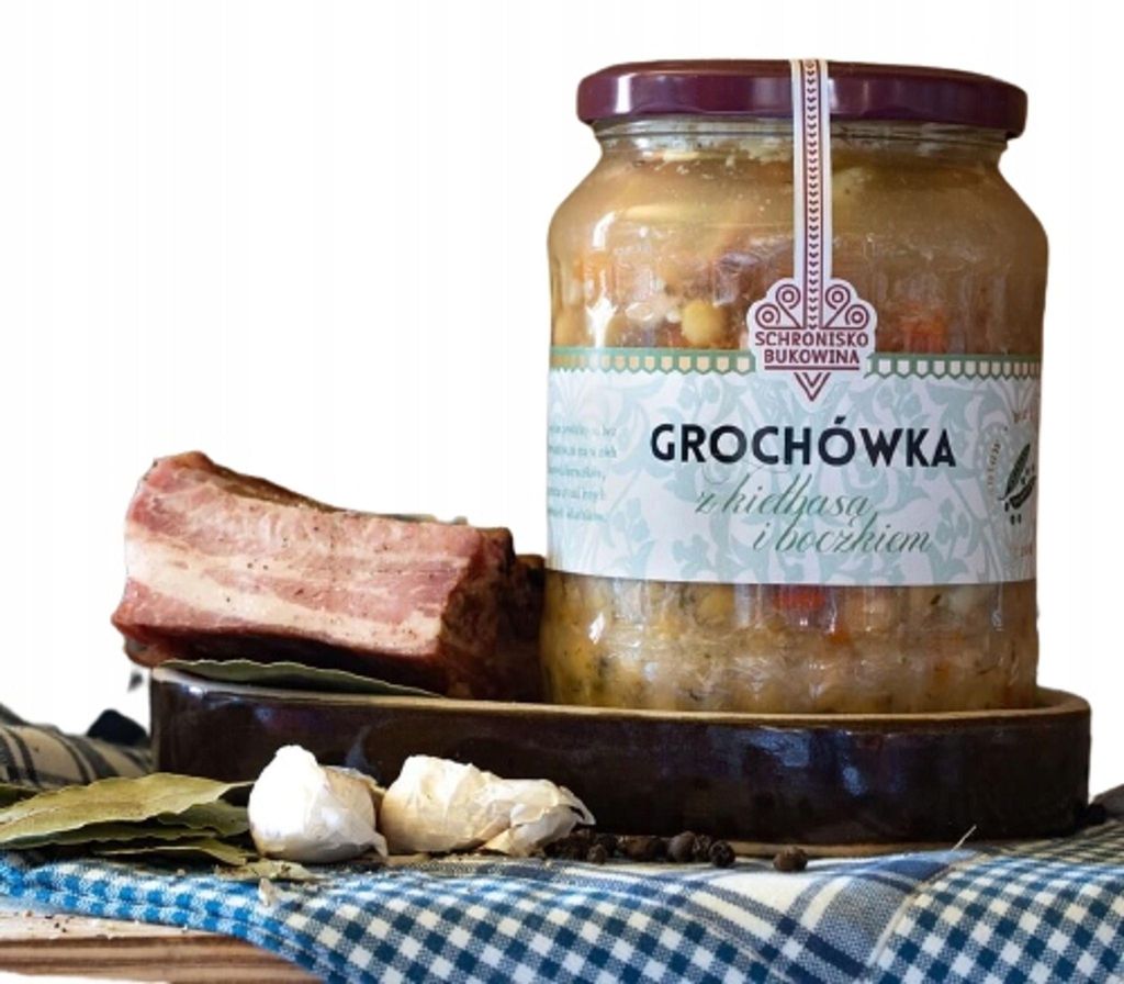 Soupe aux pois cassés avec saucisse et lard, 700 ml - Image du produit 