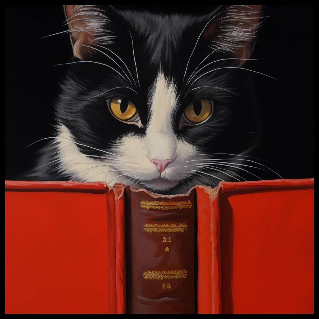 Plakat 60x60cm Katzen Schüler