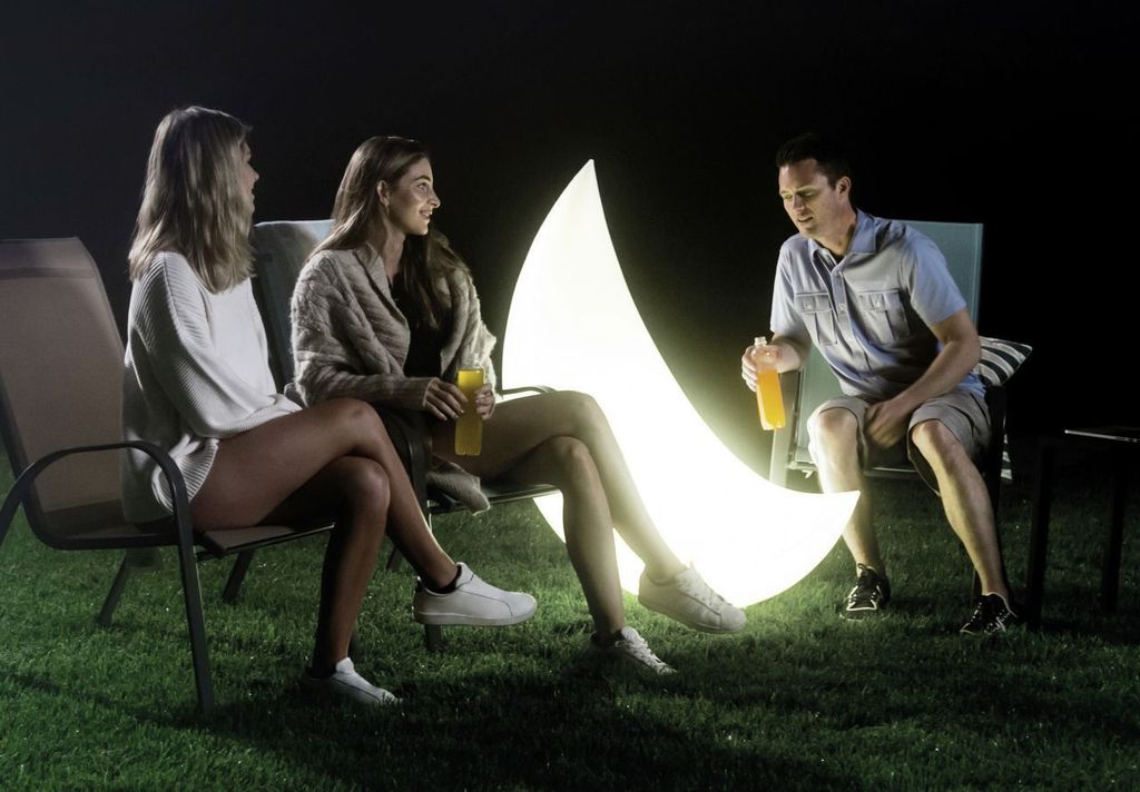 aufblasbarer Halbmond mit LED-Licht 135 x 43 cm Produktbild 14