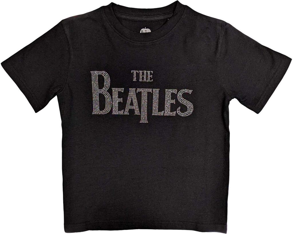 The Beatles - T-Shirt Verziert für Kinder RO5984 (104) (Schwarz)