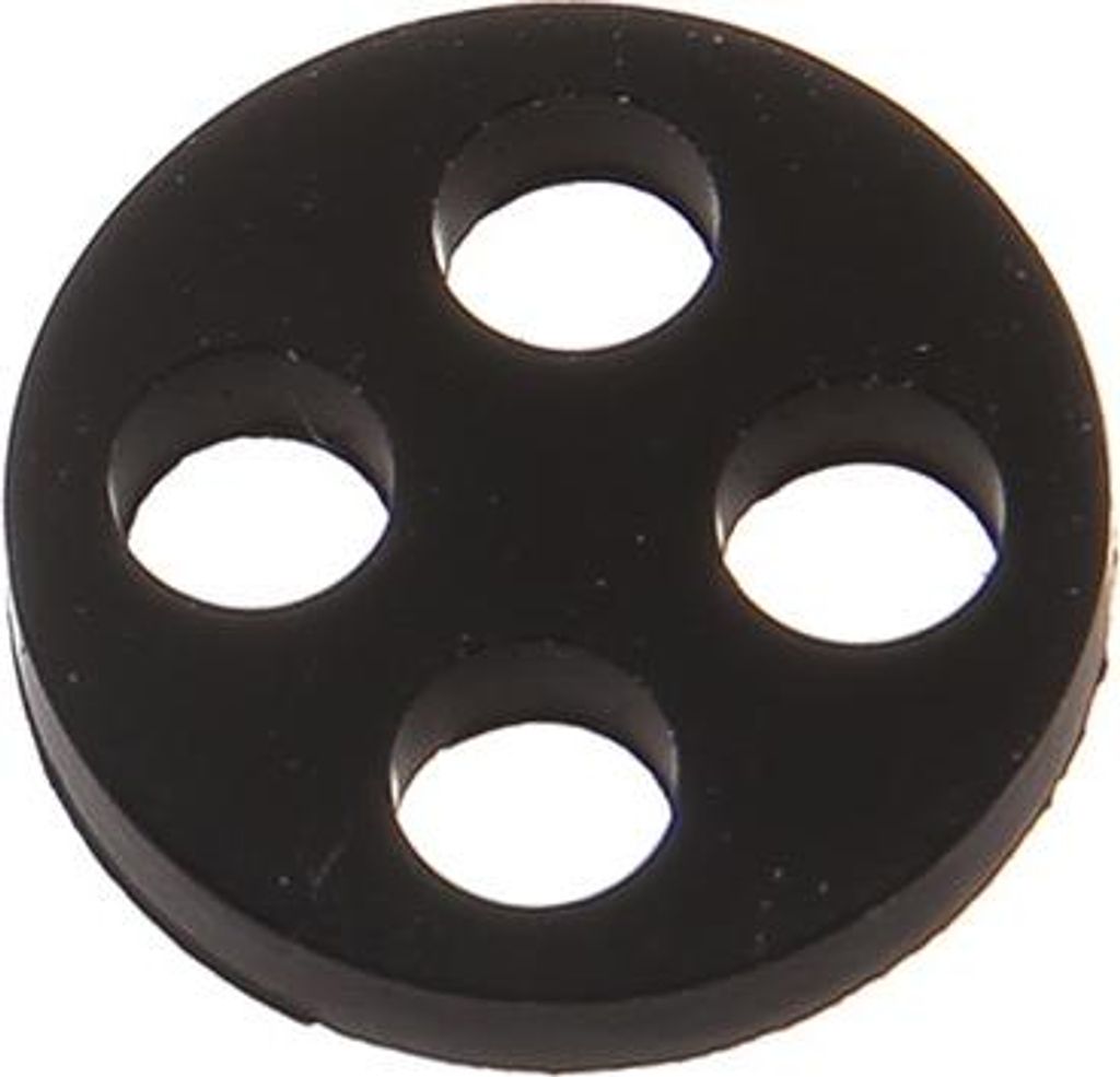 4-Loch-Dichtung für Benzinhahn, 18mm - für Simson KR51 Schwalbe, SR50, SR80 - für MZ ETZ, TS