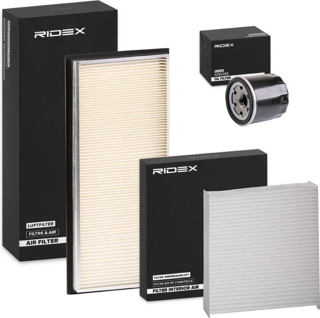 RIDEX Filterset Inspektionspaket Filtersatz für SUBARU FORESTER (SG) IMPREZA Stufenheck (GD) IMPREZA Station Wagon (GG) IMPREZA Stufenheck (GC)