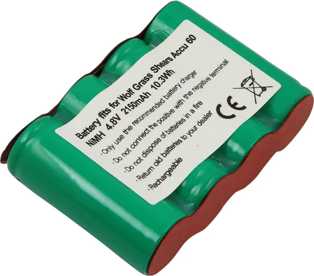 Batteria Potenziata per Gardena Accu 60 - 2150mAh 4.8V Avizar NiMH