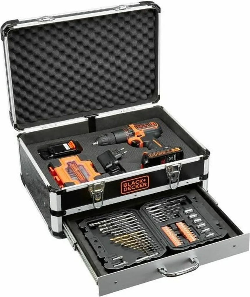 Perceuse visseuse Black & Decker BDC718AS2F 18V 40 Nm avec 2 batteries