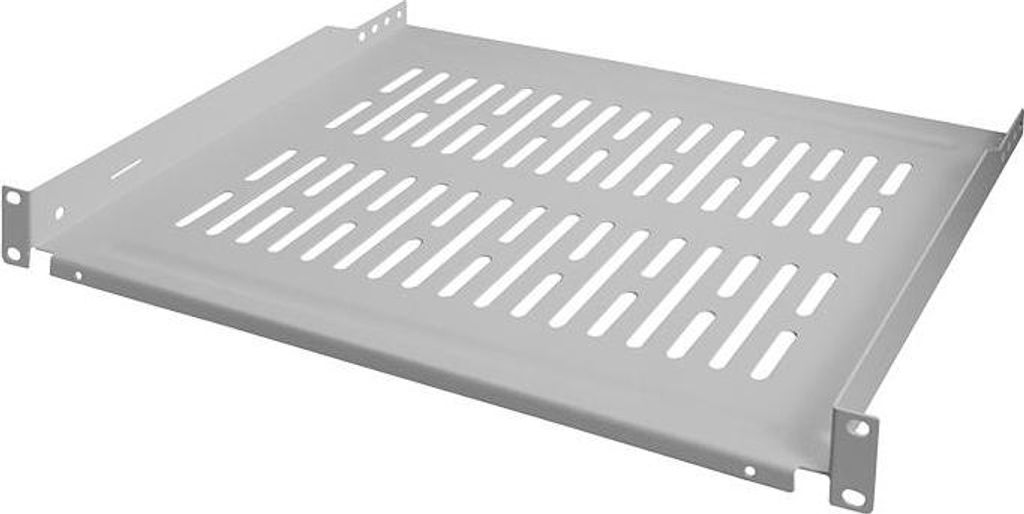 LogiLink 19" Fachboden 1 HE Festeinbau (T)350 mm lichtgrau