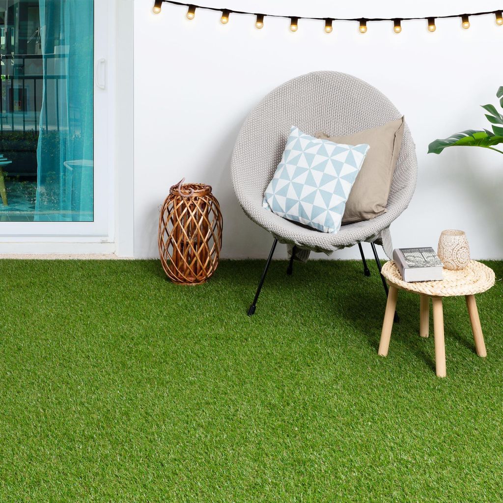 Steffensmeier Kunstrasen Park 22 mm – Smart Kollektion, 1.190 g/m², UV-beständig Grün, Größe: 100x200 cm