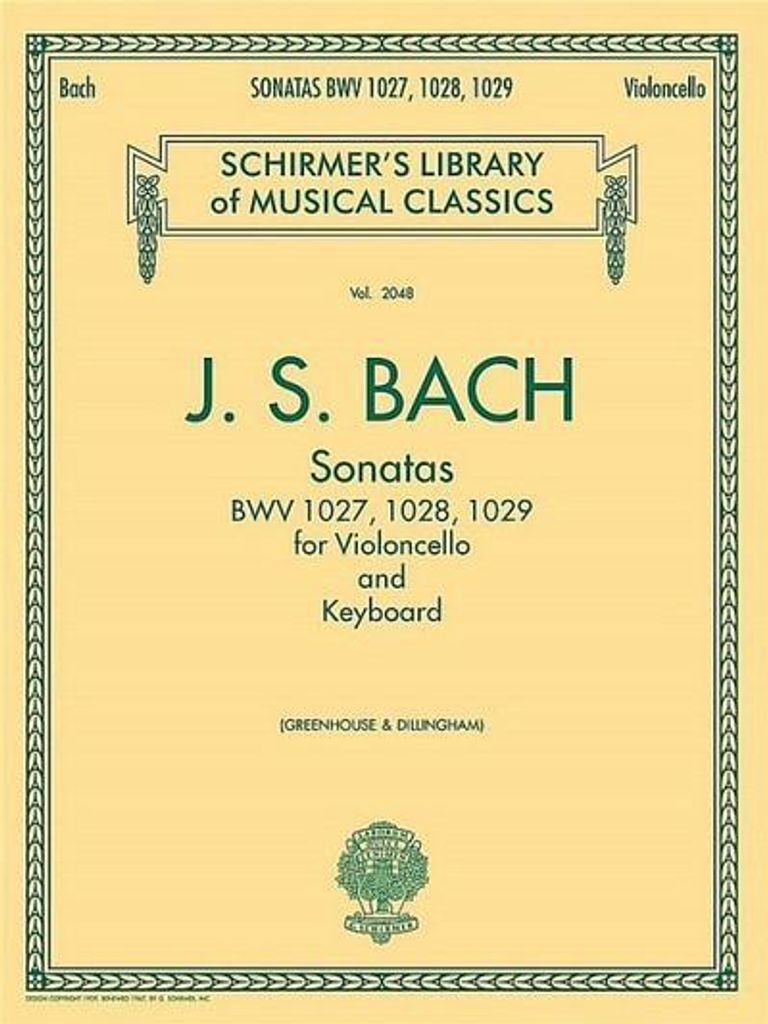 Sonaten für Cello und Keyboard Bwv 1027, 1028, 1029