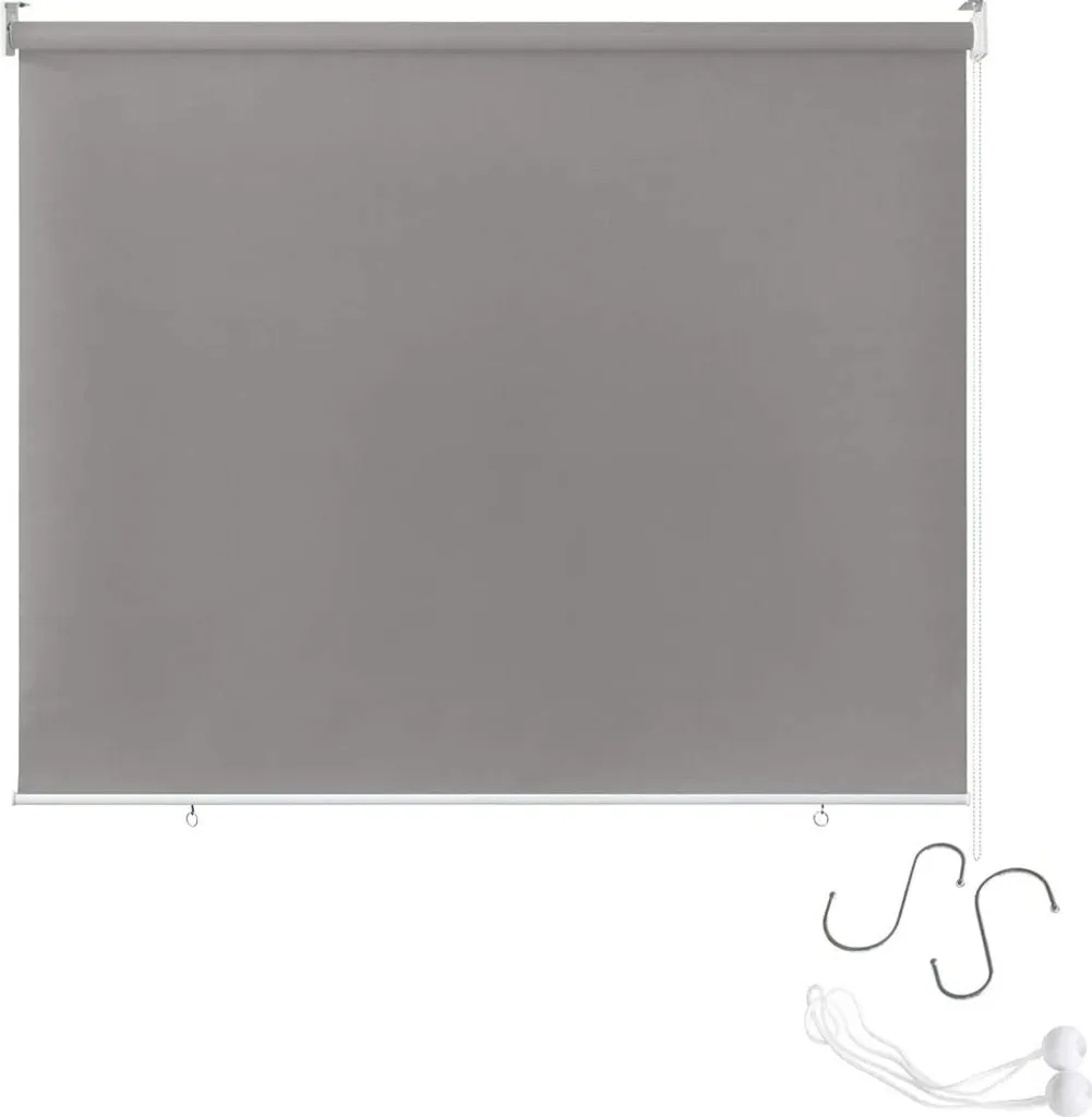LARS360 Store Vertical 180x140cm Gris pour Balcon et Terrasse Extérieur